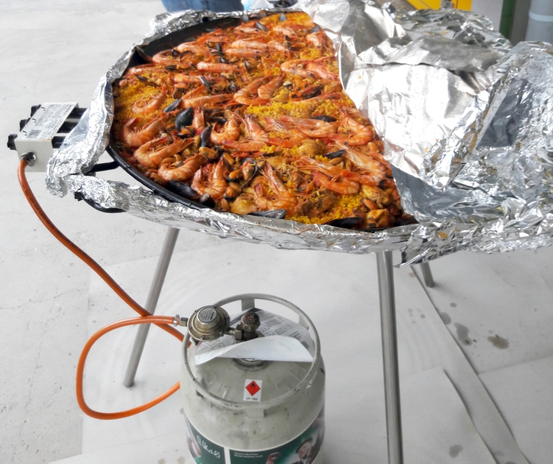Nous maîtrisons les traitements thermiques et sommes ouverts aux nouveaux procédés. Par exemple pour la paella de notre repas estival !